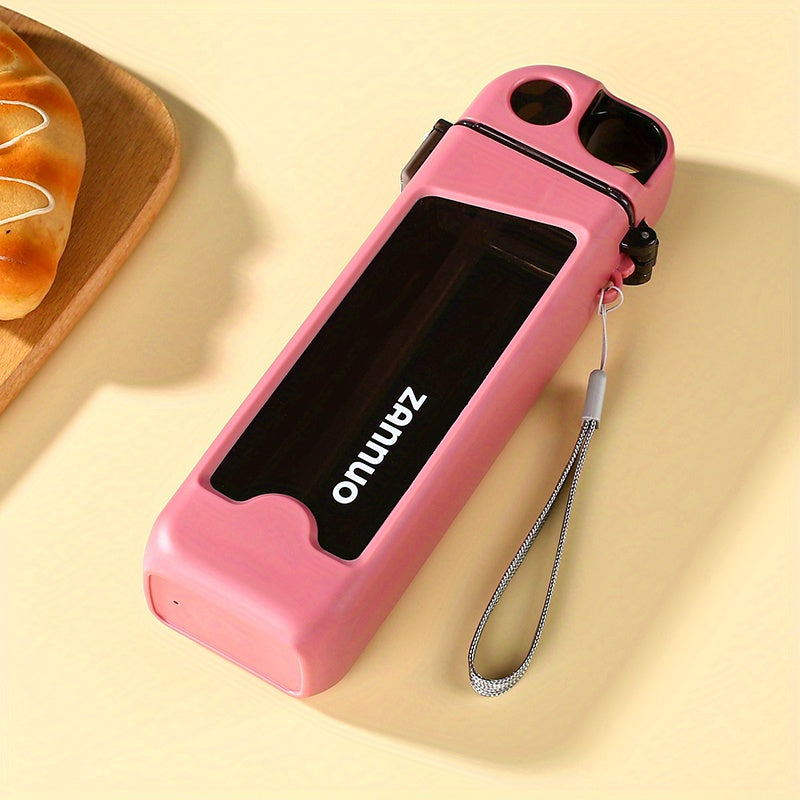 Plastic Leakproof Square Water Bottle 350ml-MFH3