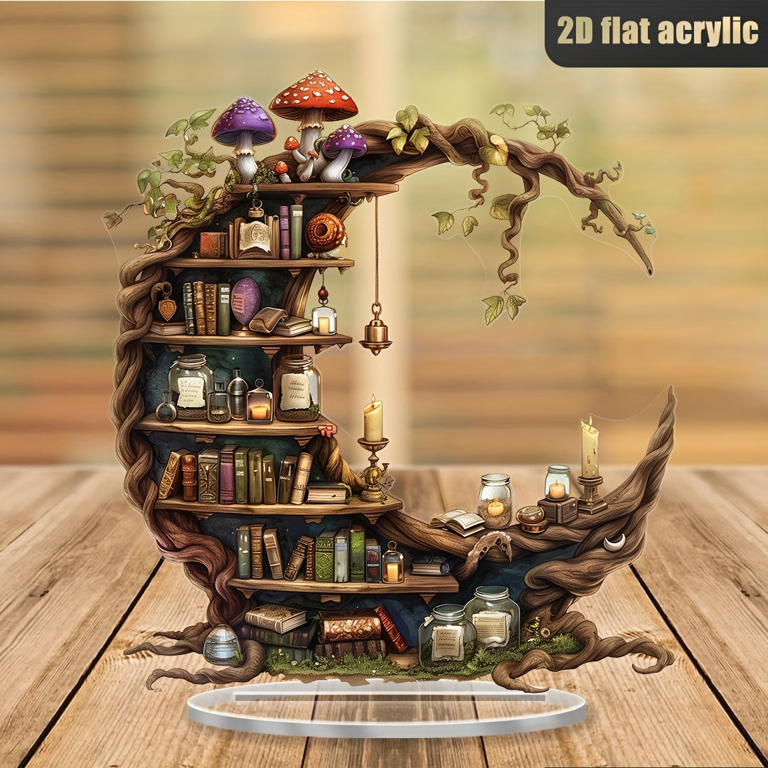 Crescent Bookshelf Sculpture- HMT25BS