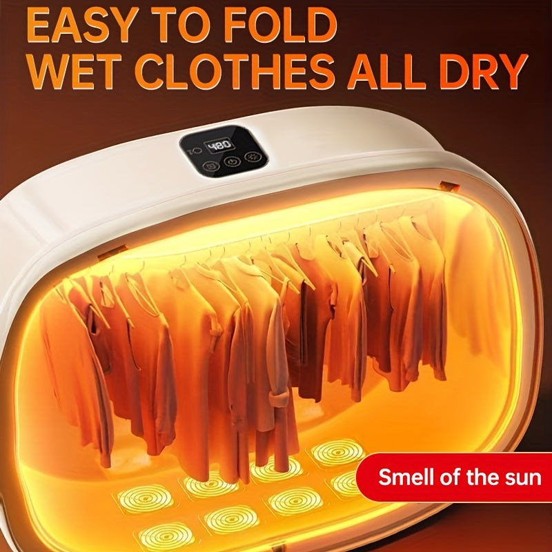 Portable Plug-In Clothes Dryer, Foldable Design TJR5M8P