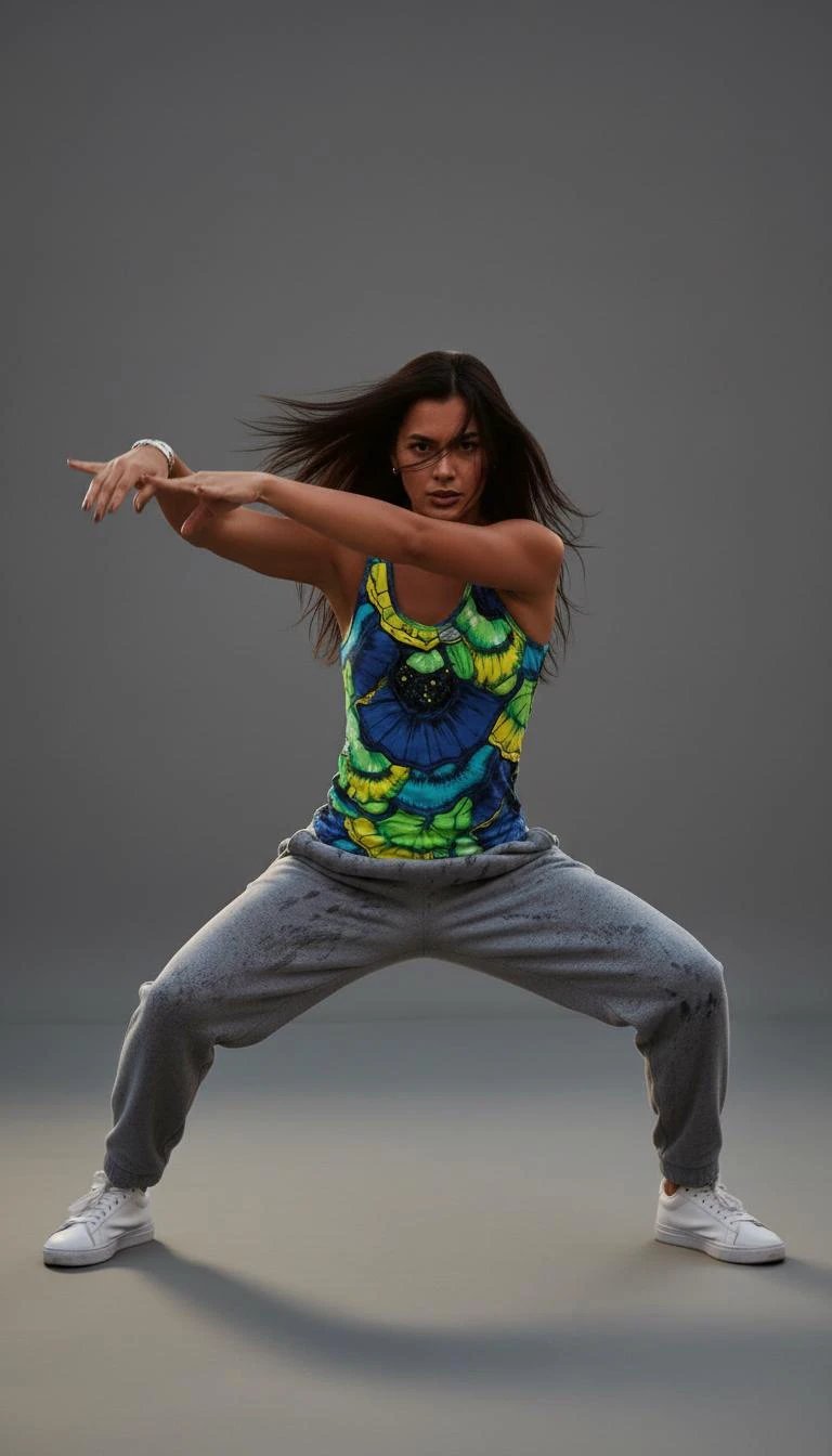 Botanical Indigo Floral AOP Tank Top | Blue-Green Sleeveless Quick-Dry Sublimation Shirt — Wearable Garden for Nature-Forward Festival