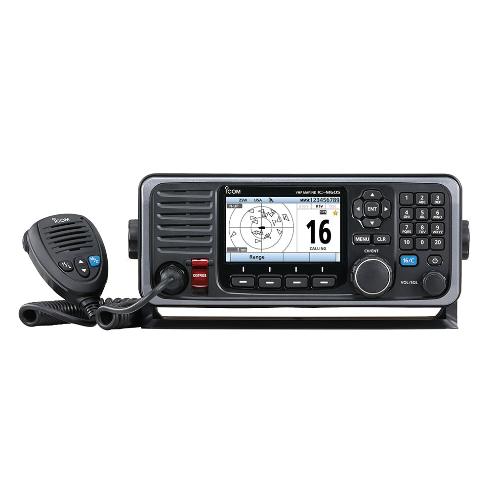 Icom IC-M605 Fixed Mount 25W VHF w/Color Display  AIS [M605 41 USA]