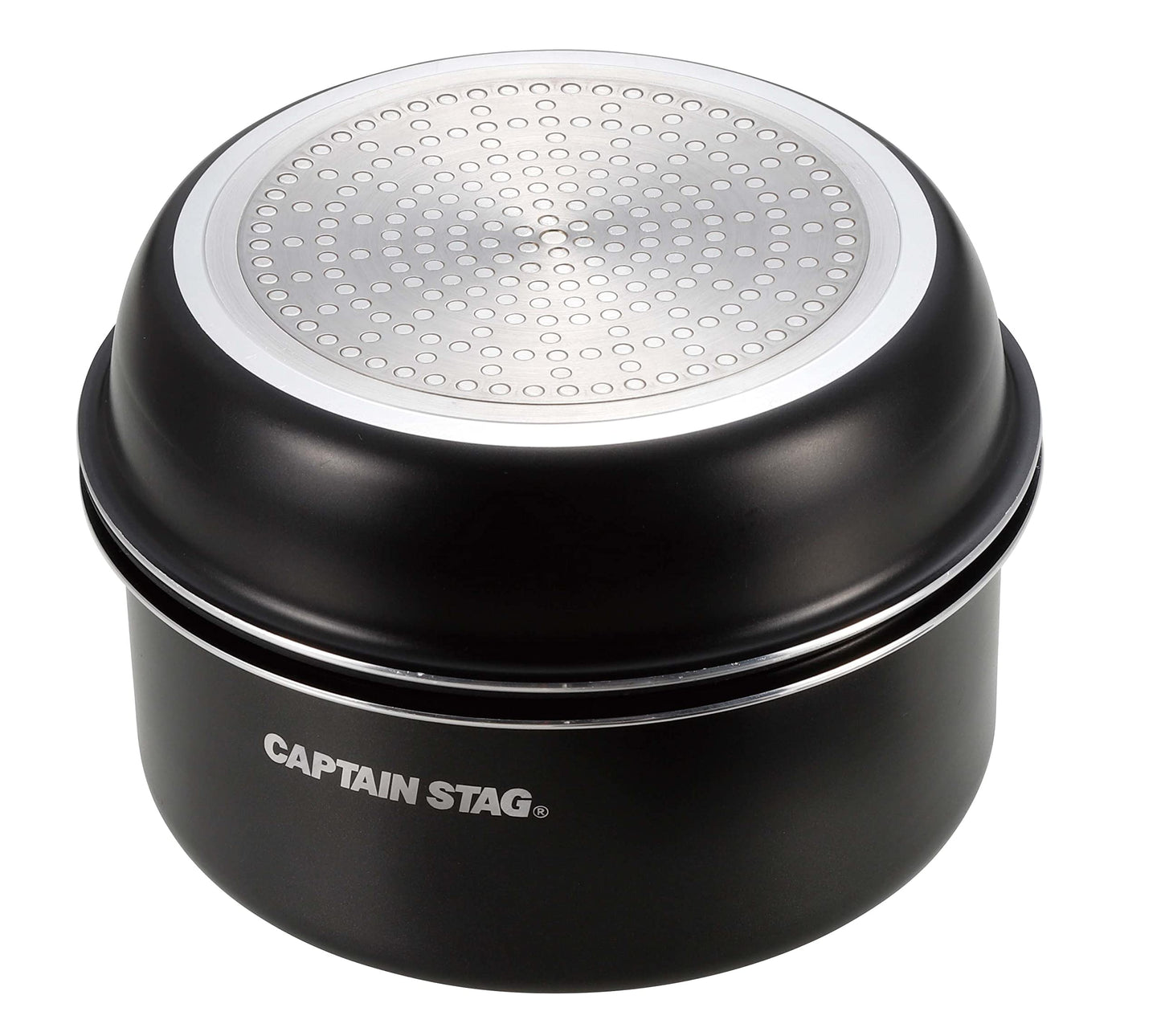 CAPTAIN STAG UH-4120 Compact Cooker Set Portable Black Multi-Functional Cookware With Cover Handle And Storage Bag Cooking Equipment