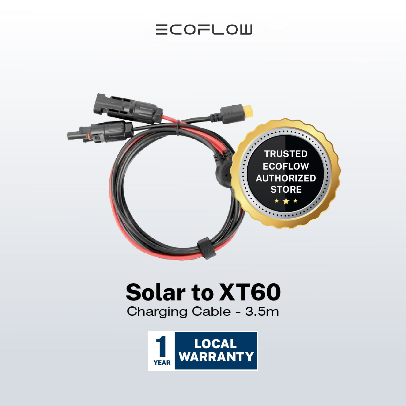 EcoFlow XT60 3.5m Charging Cable Portable Lightweight Solar Panel To XT60 Charging Cable Universally Compatible With All DELTA/RIVER Series Model