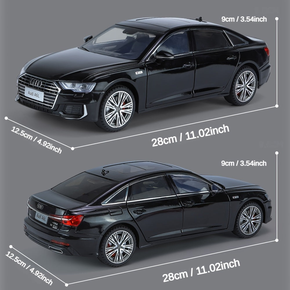 Audi A6L 118 DieCast Model Car  WhiteBlack-OSX1