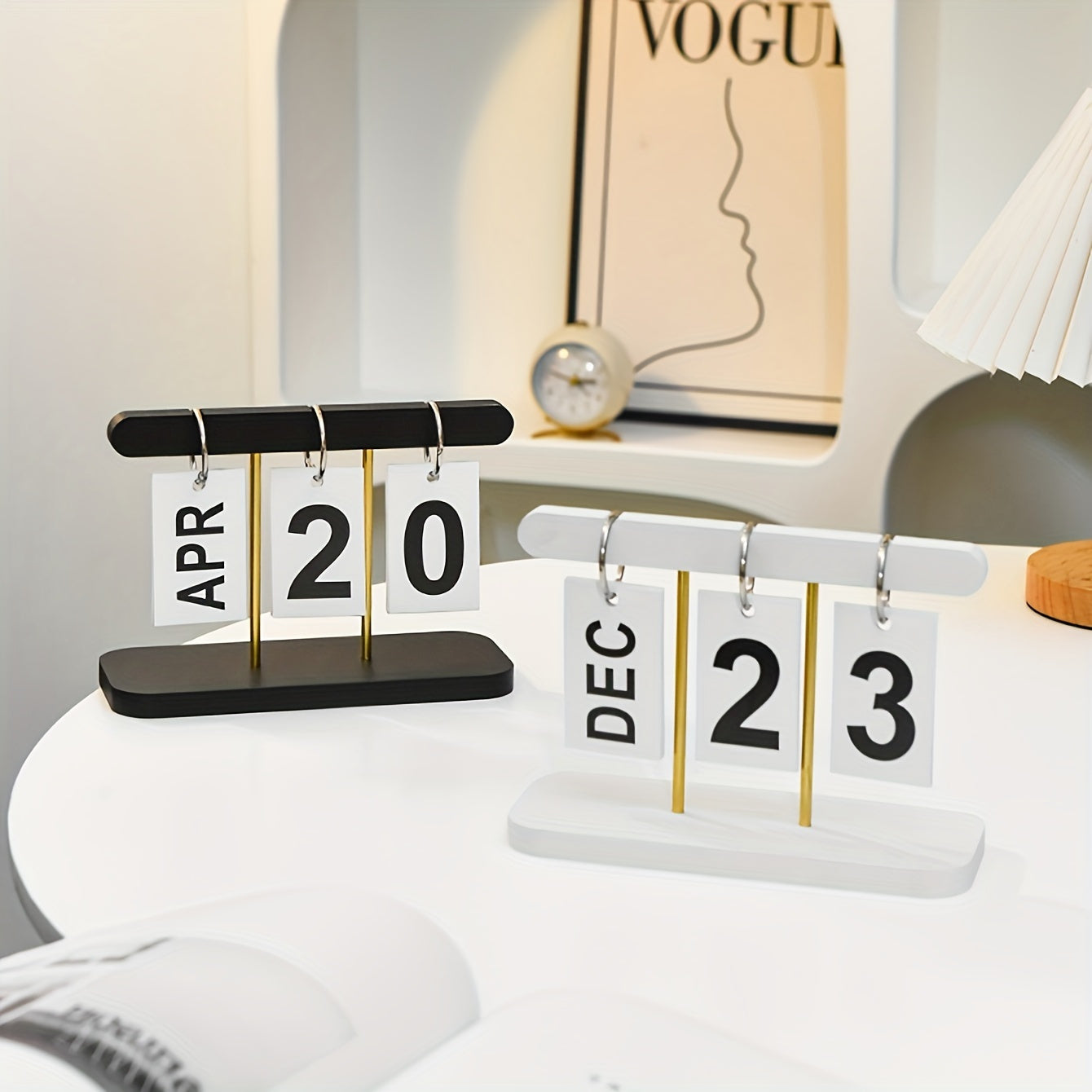 Modern Minimalist Flip Calendar Desk Organizer - DN3J