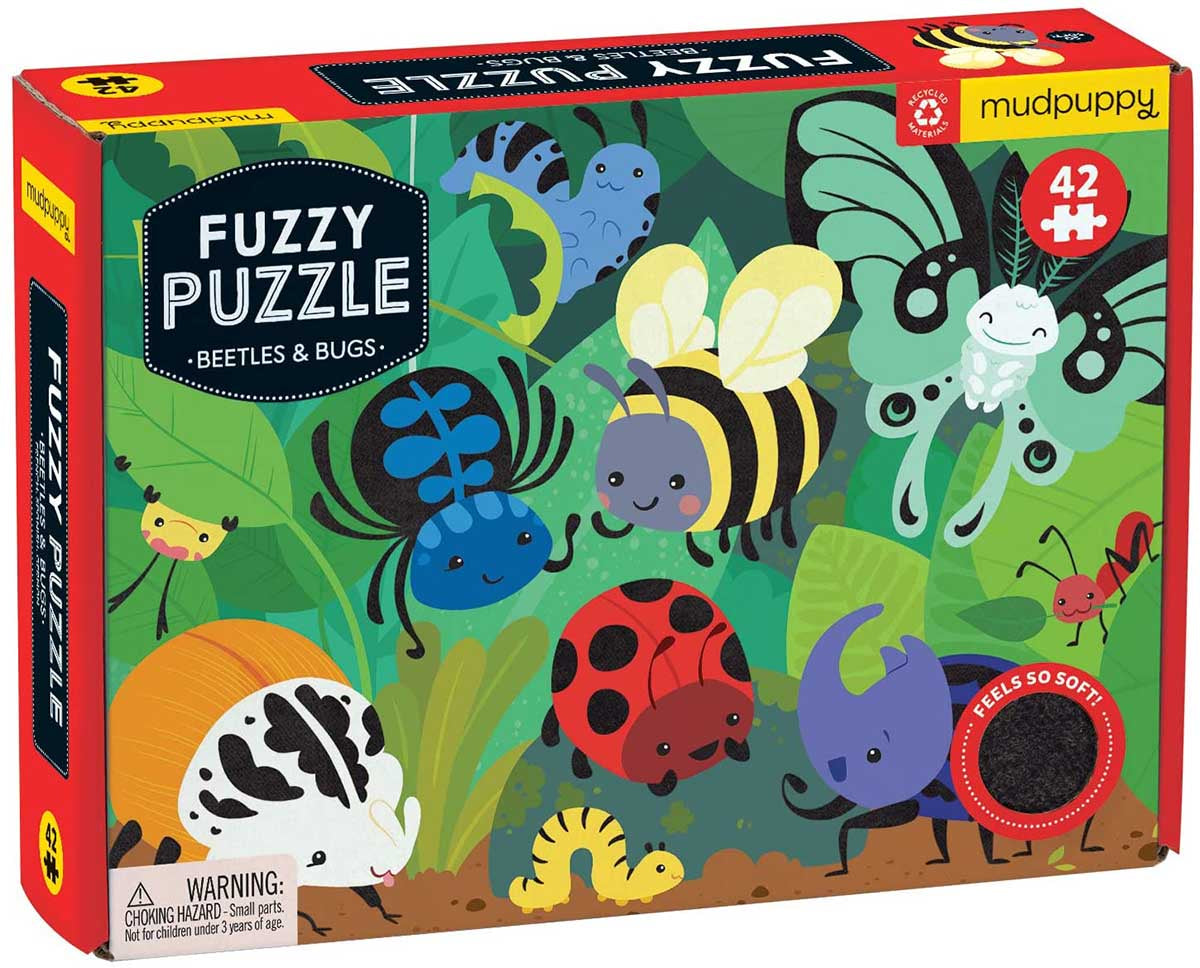 Mudpuppy - Beetles & Bugs Fuzzy Puzzle