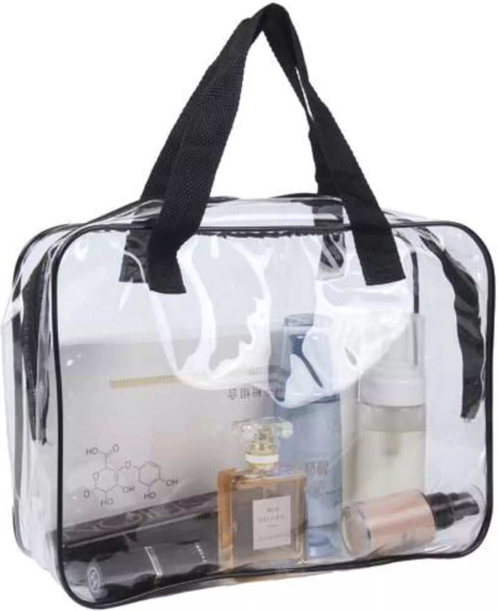 Beautylushh Doorzichtige Toilettas Set voor Toiletartikelen – Transparante Travel Organizer Bag 3-Pack