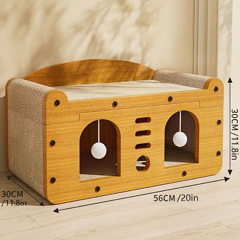 Luxury Cat Scratcher Apartment- HMT24CC