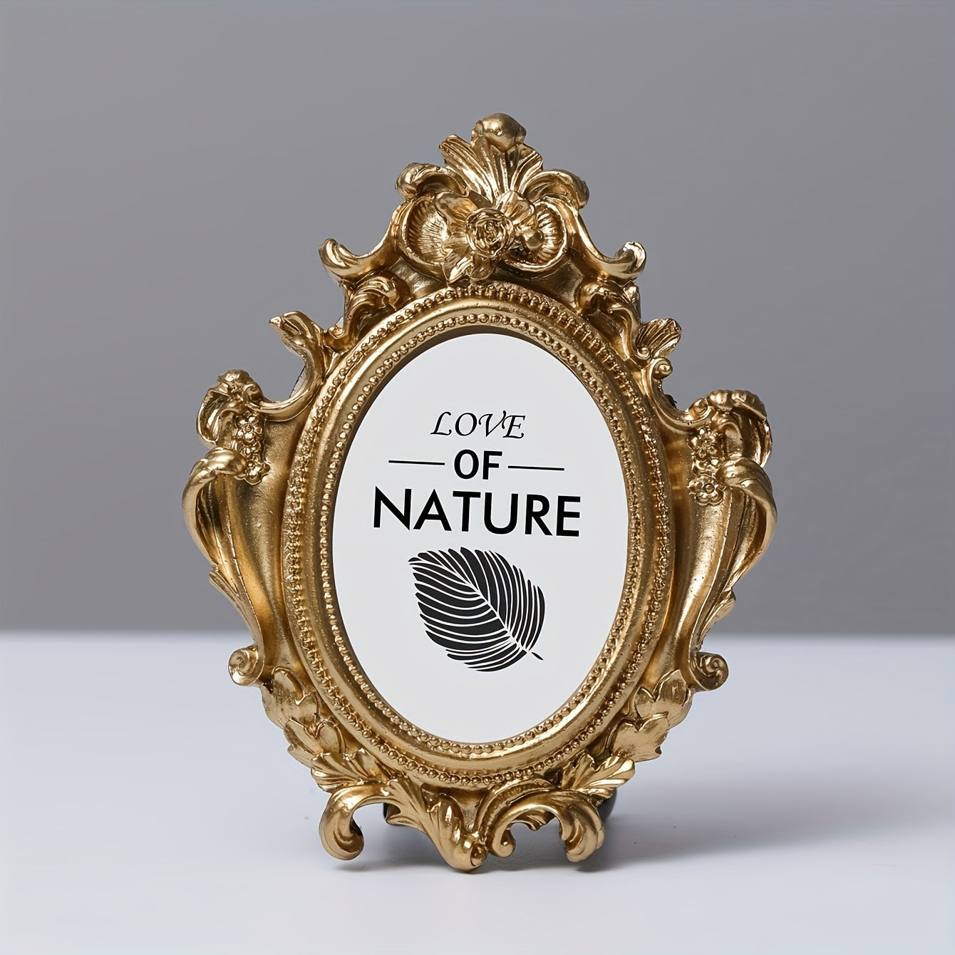 Classic European Carved Resin Photo Frame - UBH9