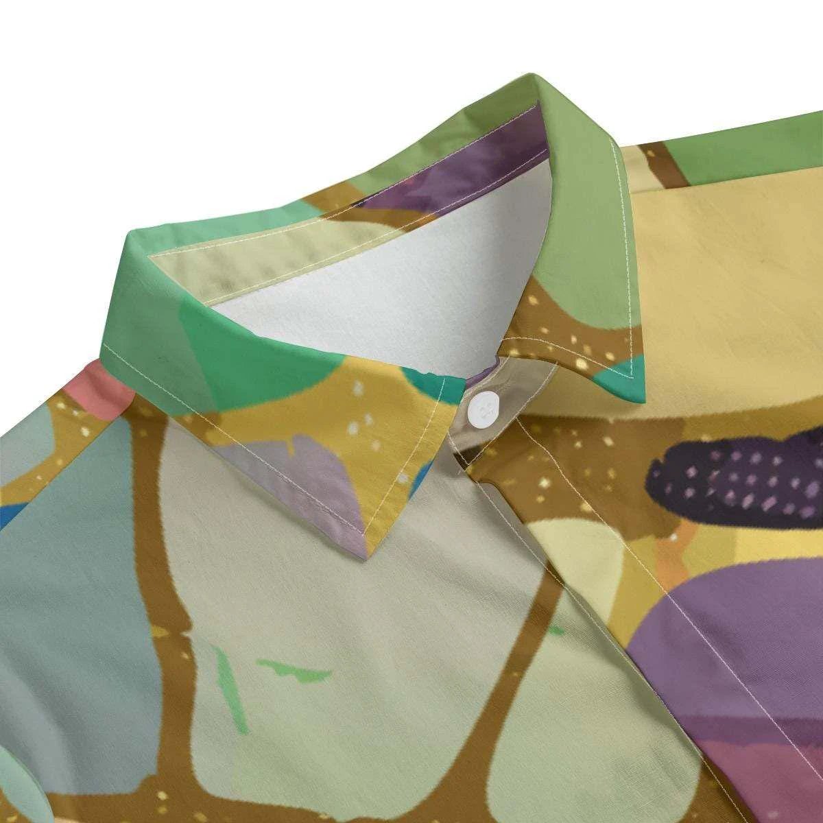 Emerald Shards Luxury Button-Down for Modern Creative Professionals — 115gsm Cotton Poplin AOP, Concealed Placket Geometric Print, Gallery Formalwear