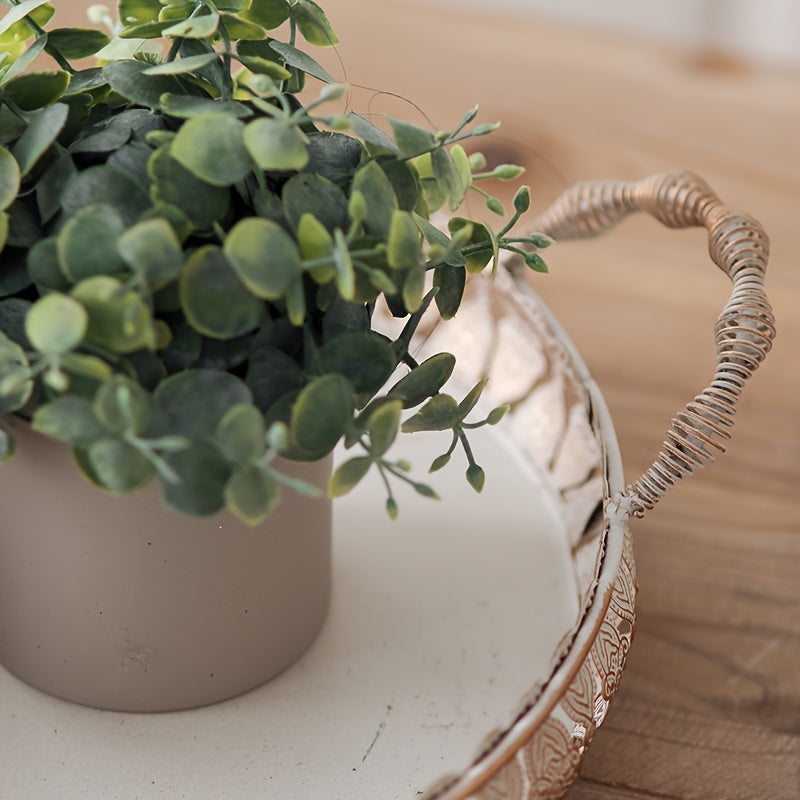 Vintage French-Style Metal Trays -F3LC