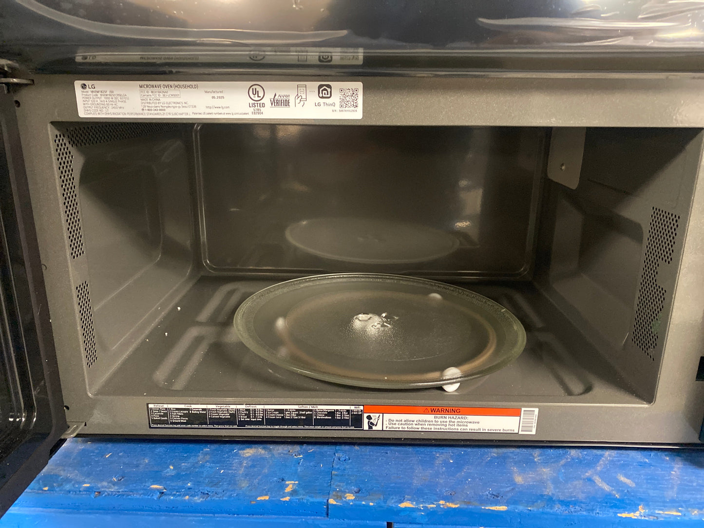 LG 30” Stainless Steel Over-the-Range Microwave