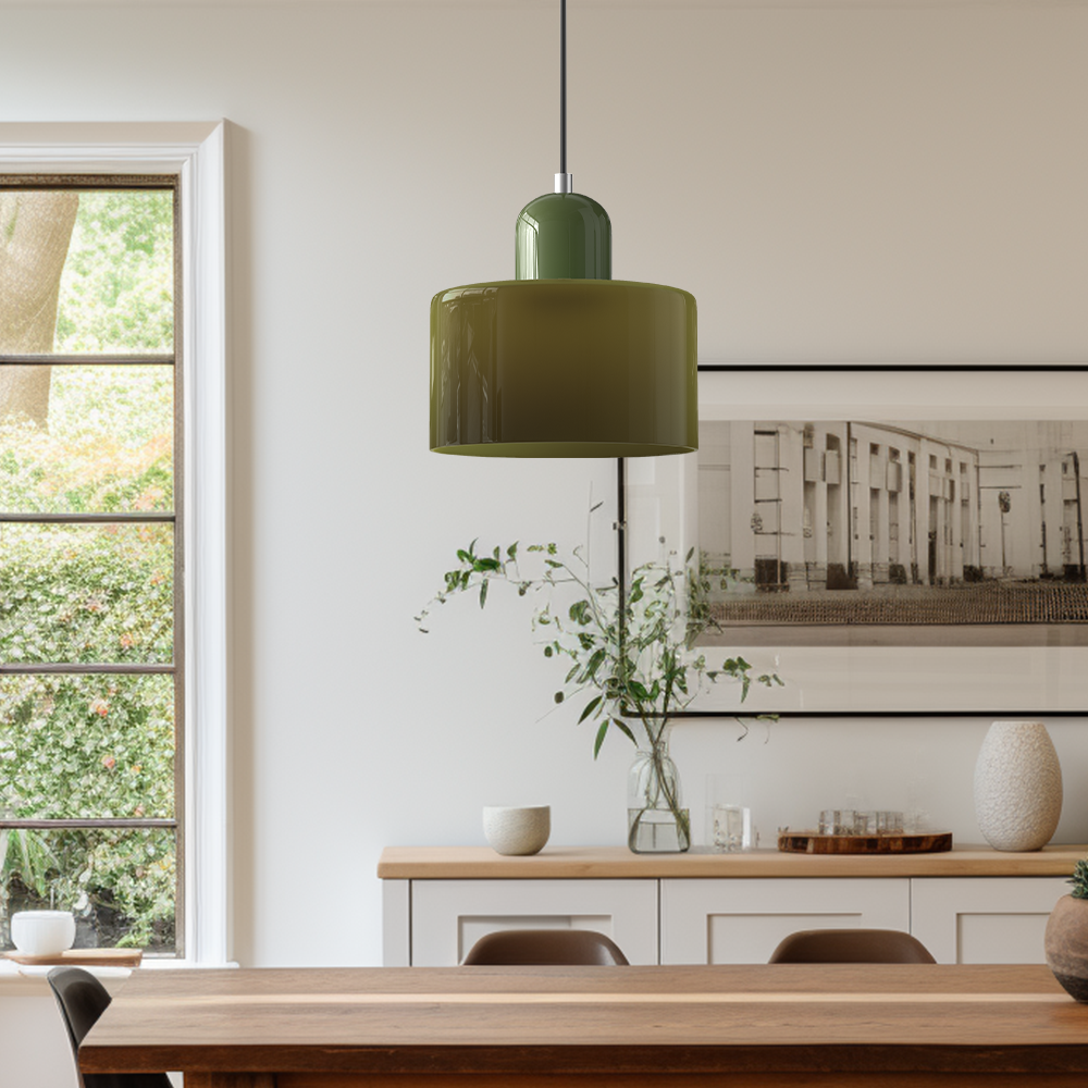 Bauhaus Glass E27 Pendant Light for Kitchen