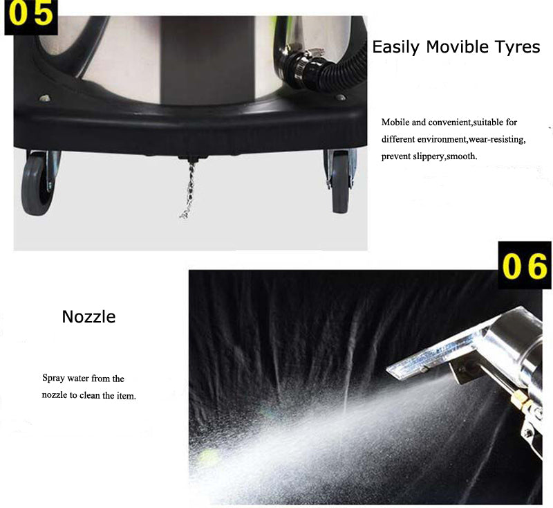 110V 1000W Carpet Extractor Machine 40L