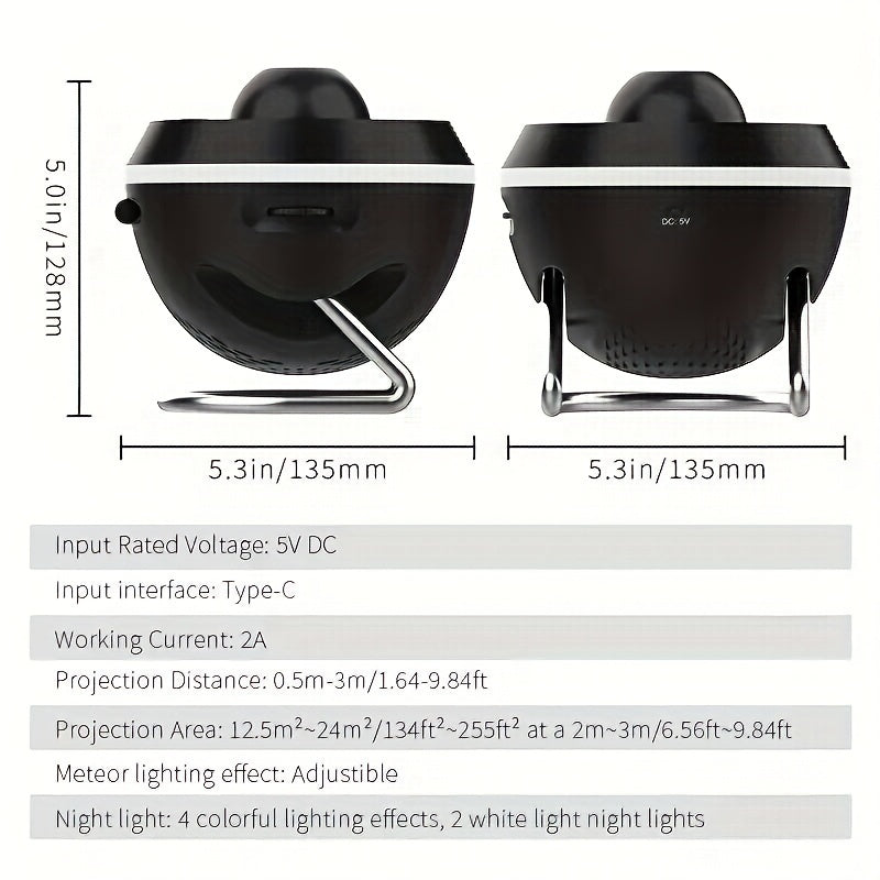 Ultra Clear Meteor Galaxy Projector with Timer - TJR8X5B