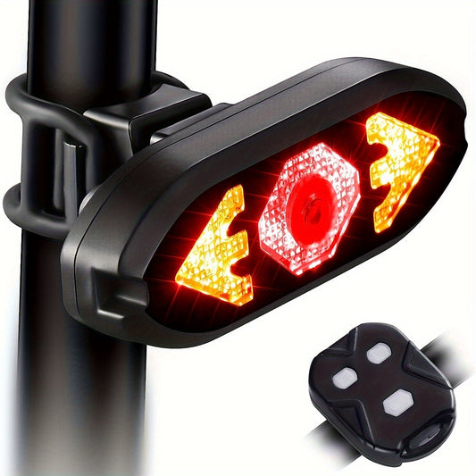USB Rechargeable LED Bike Tail Light with Turn Signals TJR9V3C