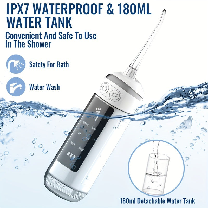 Portable Dual-Use Wireless Water Flosser, Multiple Cleaning Modes TJR3N1X