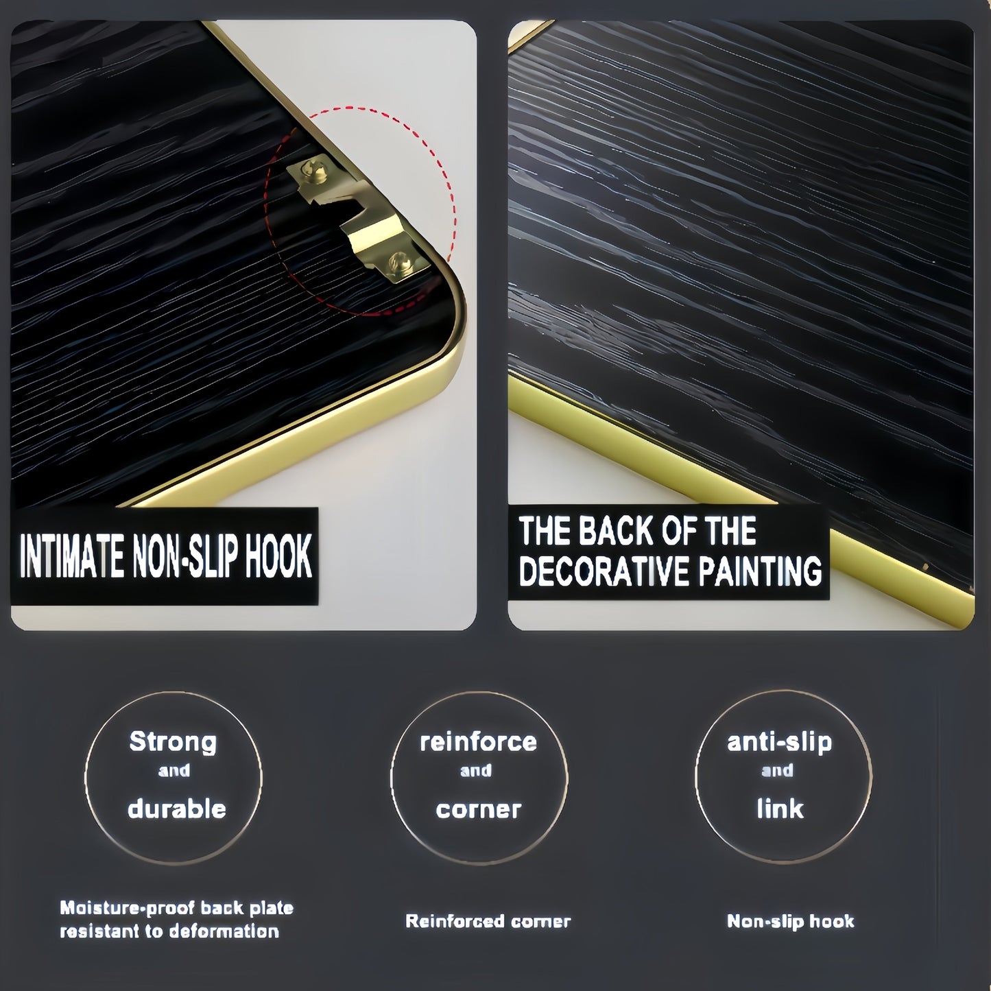 Modern 3D HD Three Piece Mural- HMT21HH