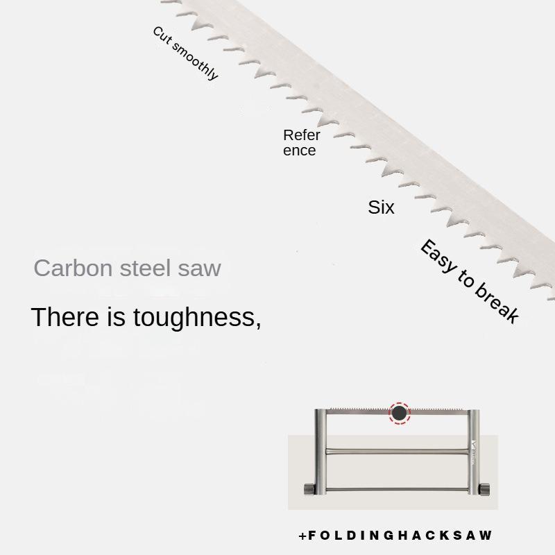 Mobi Garden Outdoor Portable Saw Ultralight Foldable Hand Saw Hacksaw Folding Wood Log Bush Camping Tool Crafting Only 243g With Storage Bag