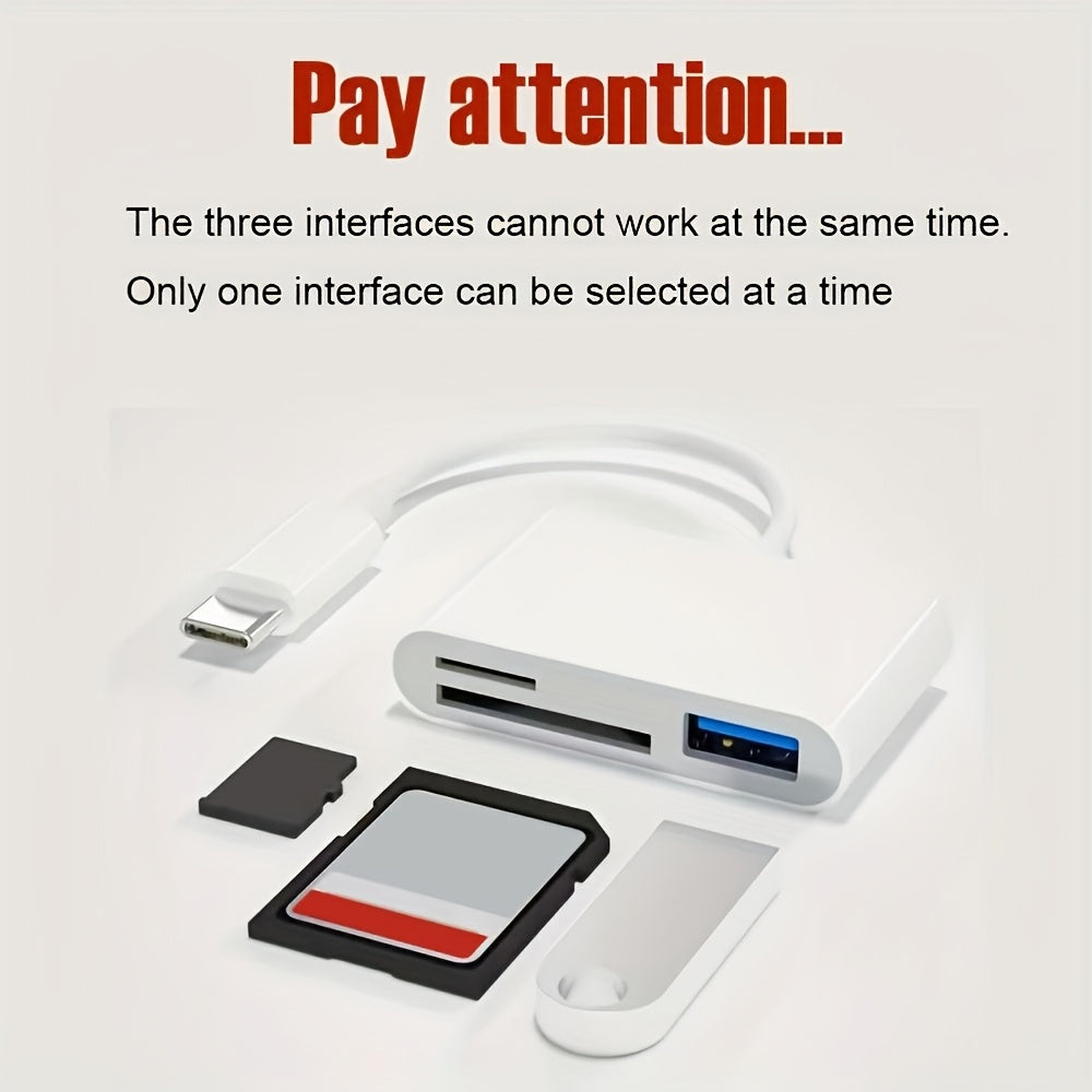 3in1 USB-C Card Reader- HMT17SD
