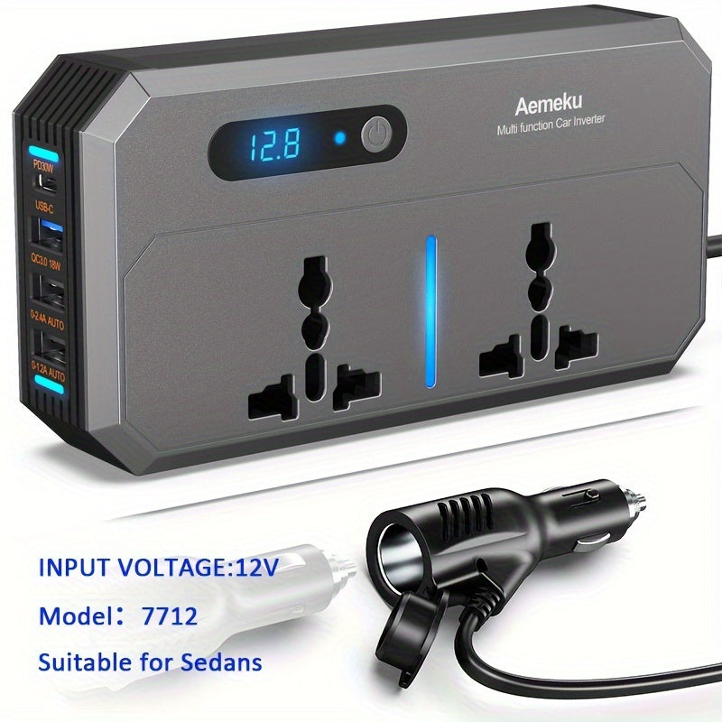 200W Car Power Inverter with PD Charging-XYZD