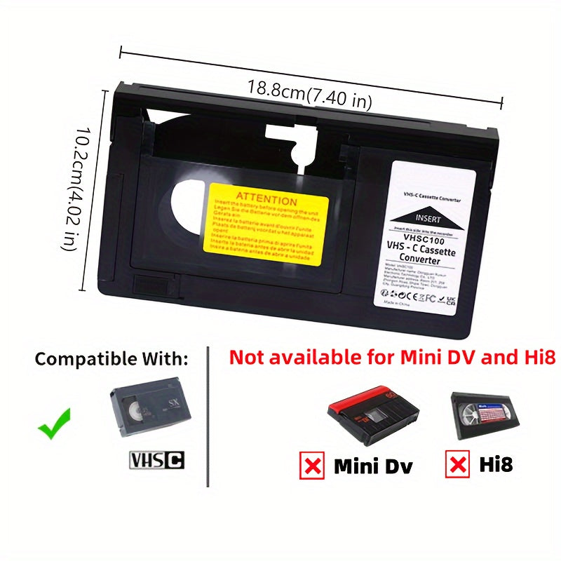 VHSC to VHS Adapter- HMT20VC