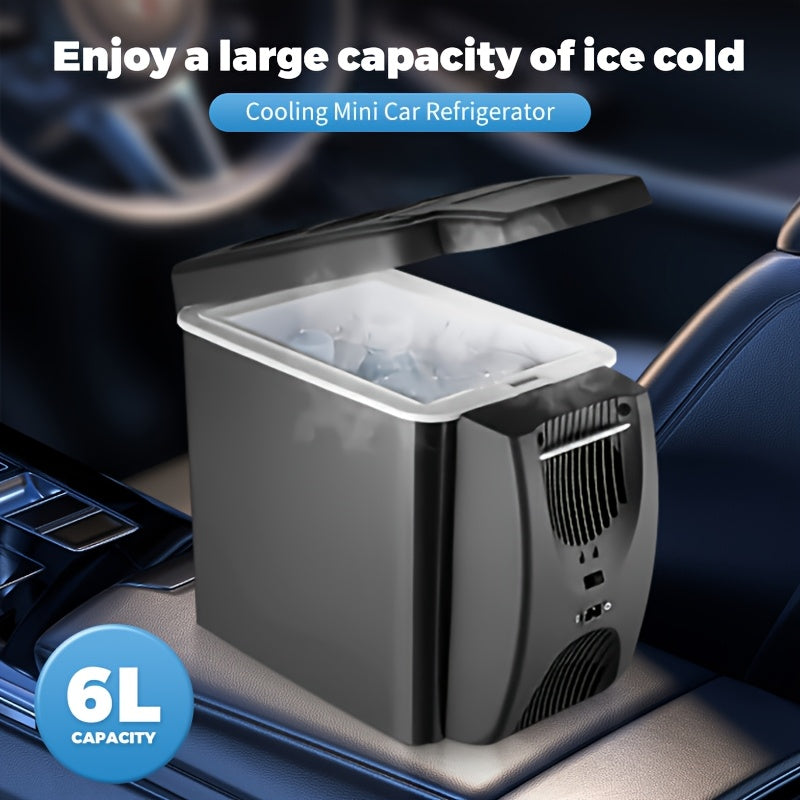 6L Portable Car Fridge  12V Electric Mini Cooler-OX28
