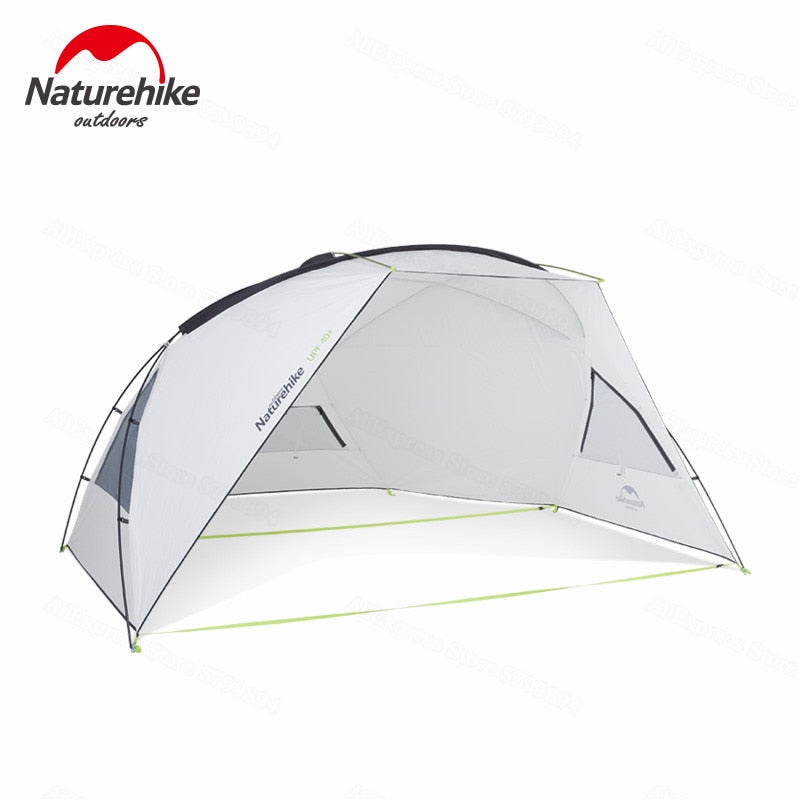 Naturehike Gnie Beach Awning Portable Lightweight Canopy Outdoor Camping 210T Waterproof Party Sun Shelter Sunshade Beach Tarp Hiking Picnic Travel