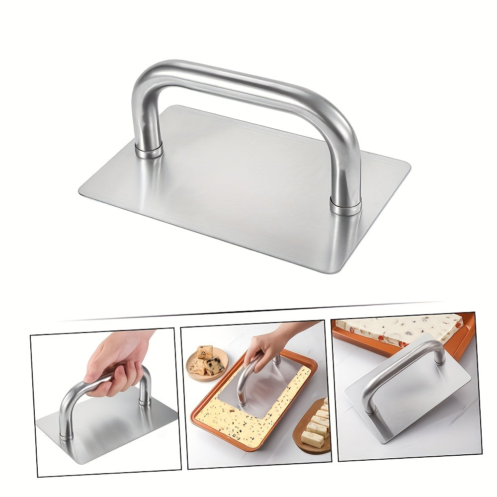 Stainless Steel Dough Compactor with Handle, Baking Tool TJR8L3D