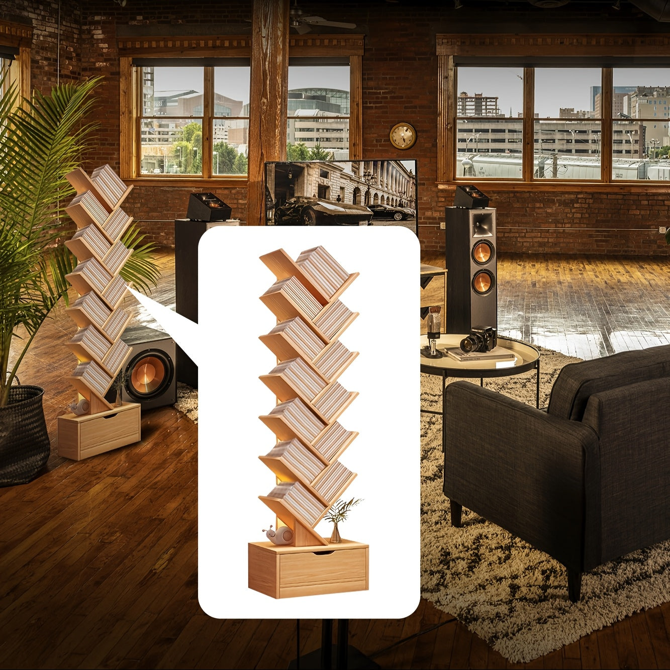 Modern Tree Bookshelf- HMT25BS