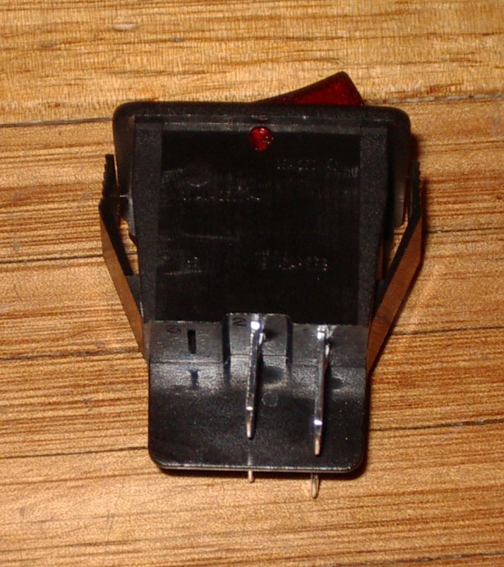 Swann 15Amp Red Illuminated DPST Rocker Switch - Part # A31F