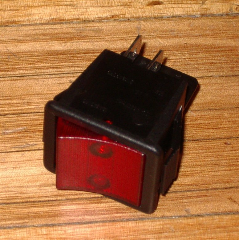 Swann 15Amp Red Illuminated DPST Rocker Switch - Part # A31F