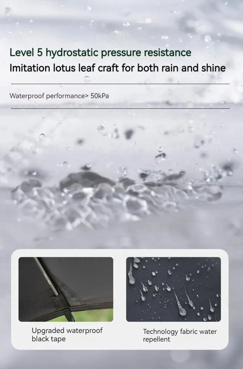 MOBI GARDEN Car Canopy Outdoor Portable Lightweight Convenient Black Advance Car Rear Canopy Car Side Tent Car Tail Tent Waterproof Sunscreen