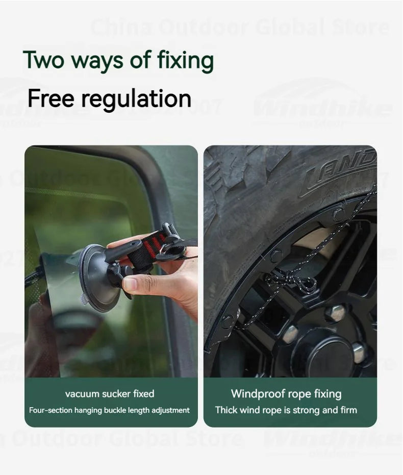 MOBI GARDEN Car Canopy Outdoor Portable Lightweight Convenient Black Advance Car Rear Canopy Car Side Tent Car Tail Tent Waterproof Sunscreen