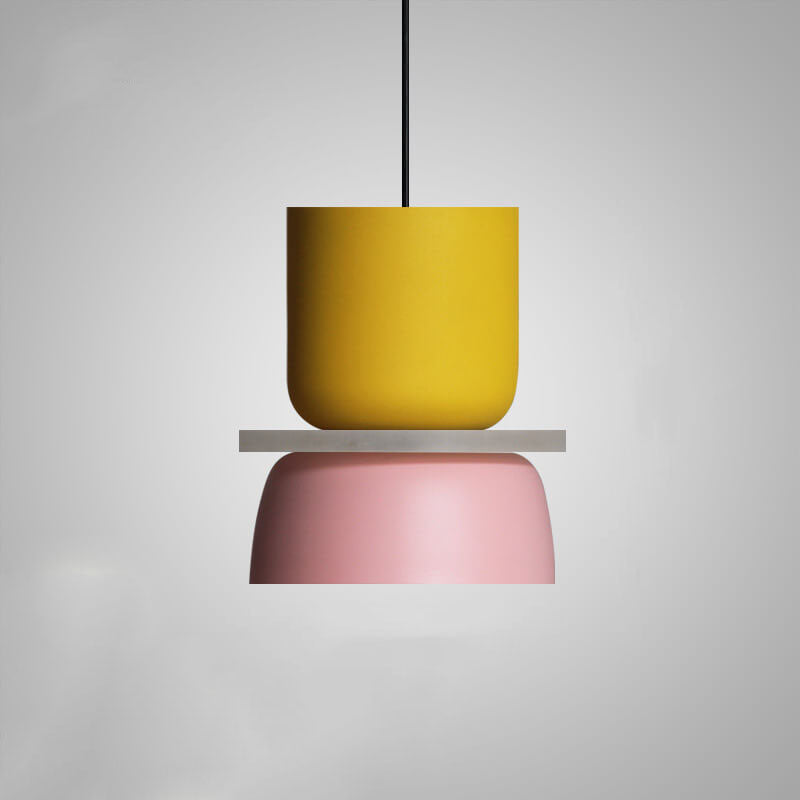 Dual-Layer Zinc Alloy Dome Pendant Light