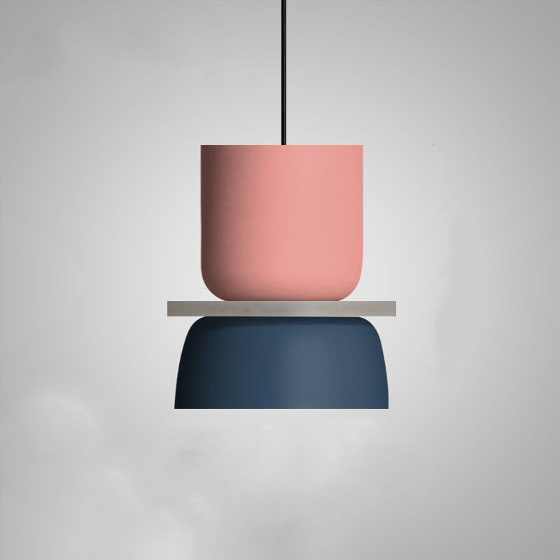 Dual-Layer Zinc Alloy Dome Pendant Light
