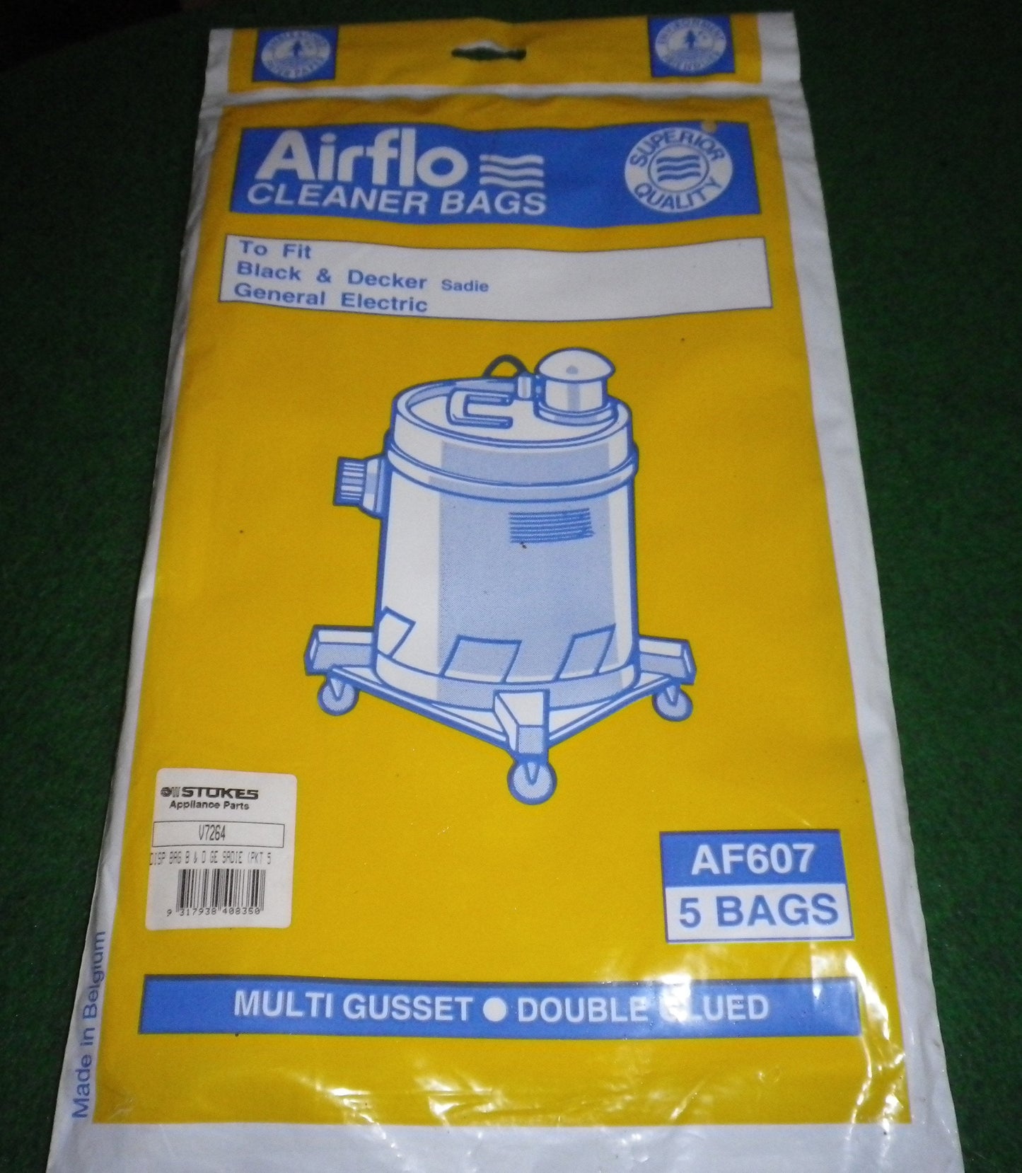 GE Sadie, Aquavac Vacuum Cleaner Bags - Part No. AF607