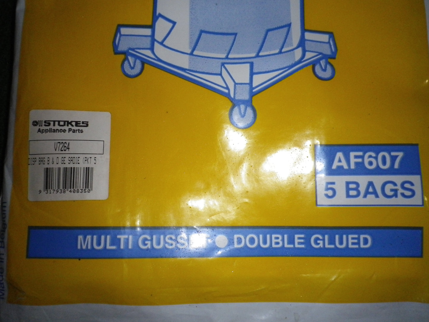 GE Sadie, Aquavac Vacuum Cleaner Bags - Part No. AF607