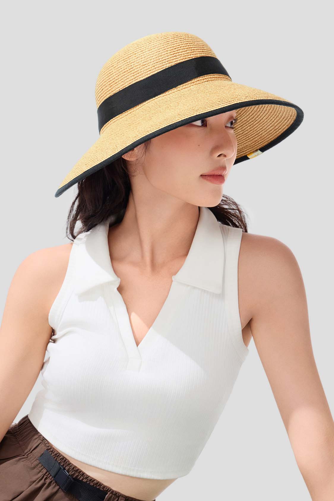 Horizon - Women's Wide Brim Sun Straw Hat UPF50+ AL717