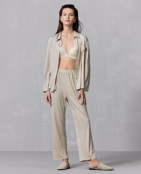 Aimer Long-sleeve Modal Pajama Set