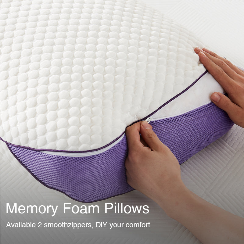 APSMILE Purple Memory Foam Pillow