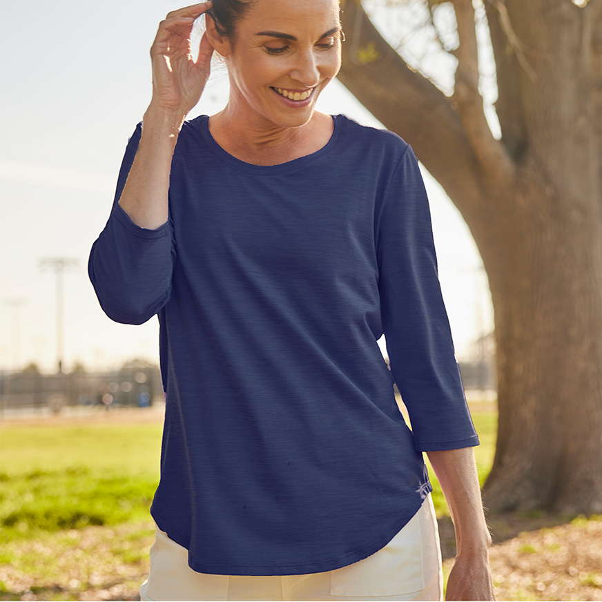 Women's Cooling 3/4 Sleeve T-Shirt - CLOSEOUT
