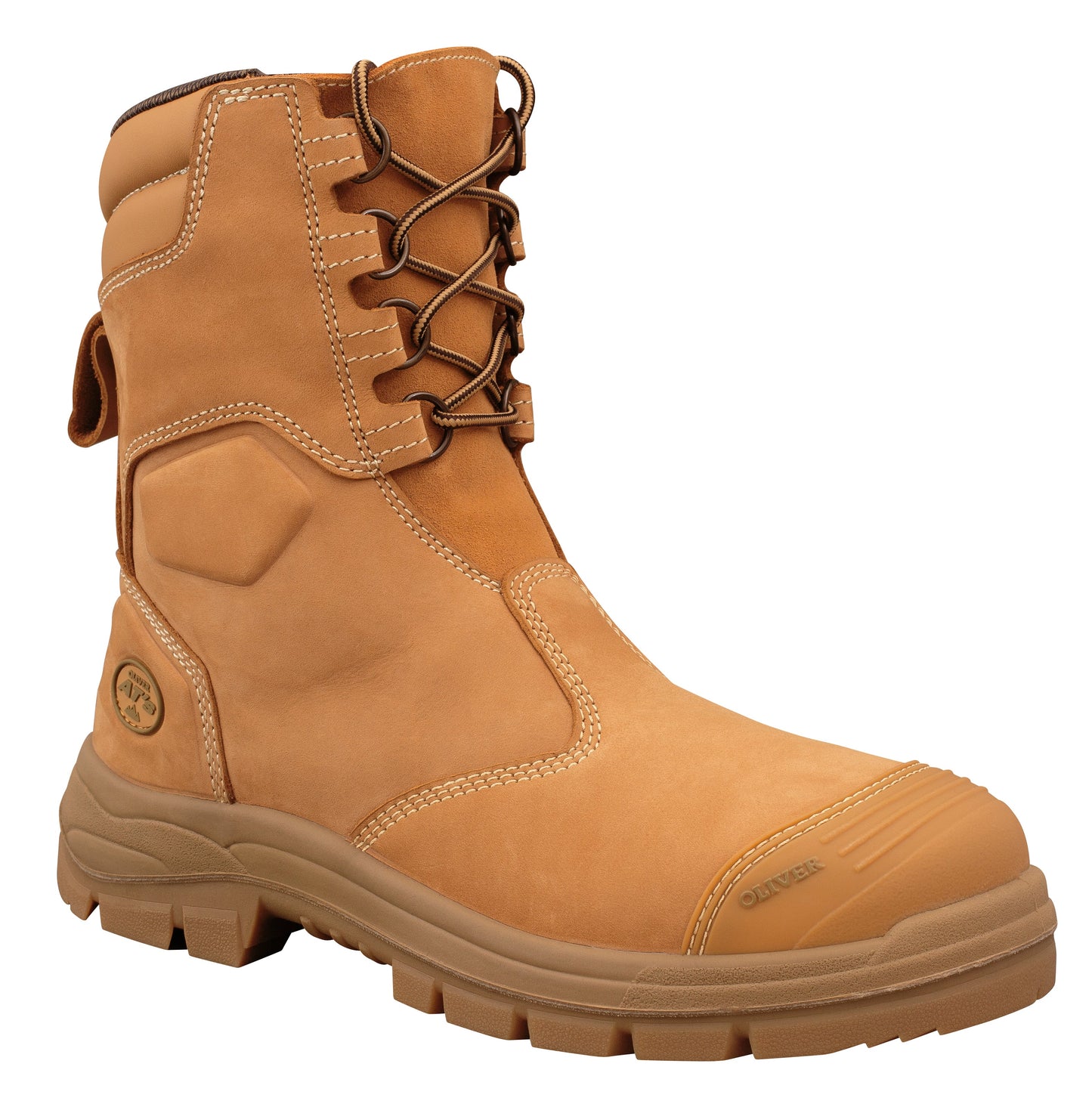 Oliver AT 55 Series 200mm Zip Side Lace Up Boot