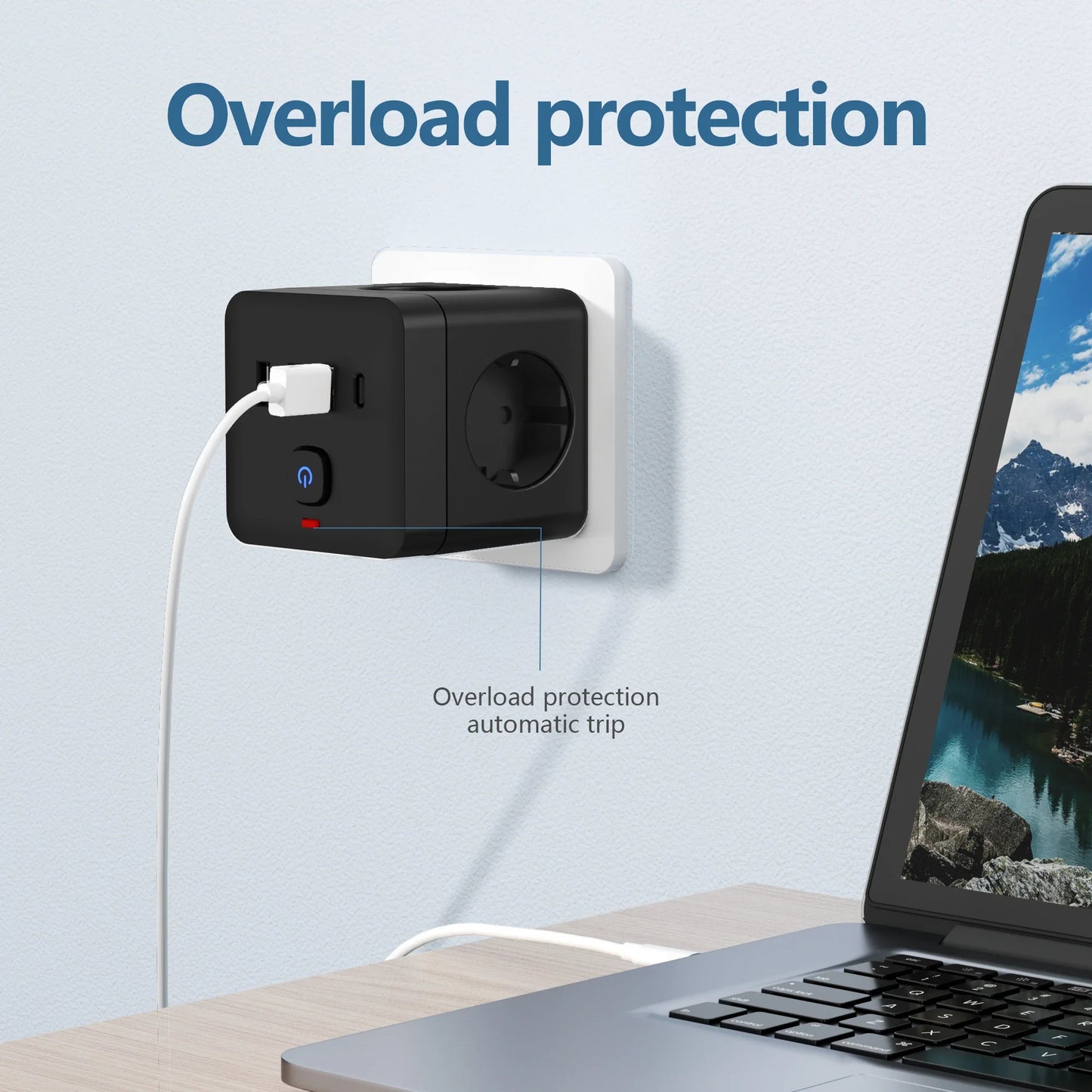 7-in-1 EU Power Strip- HMT15PS