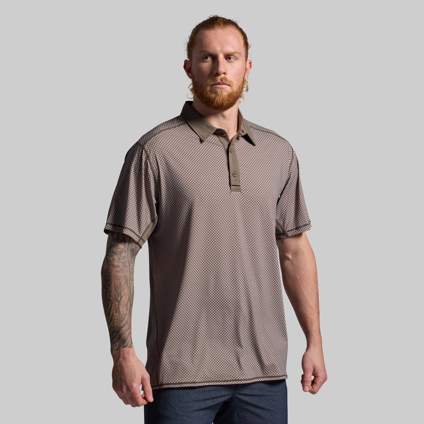 Men's Tek Polo (Gunmetal Check)