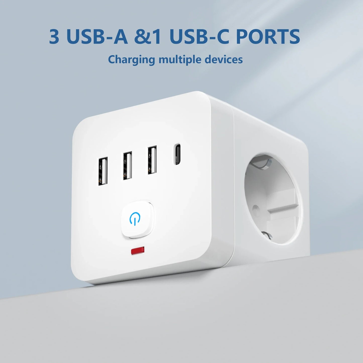 7-in-1 EU Power Strip- HMT15PS