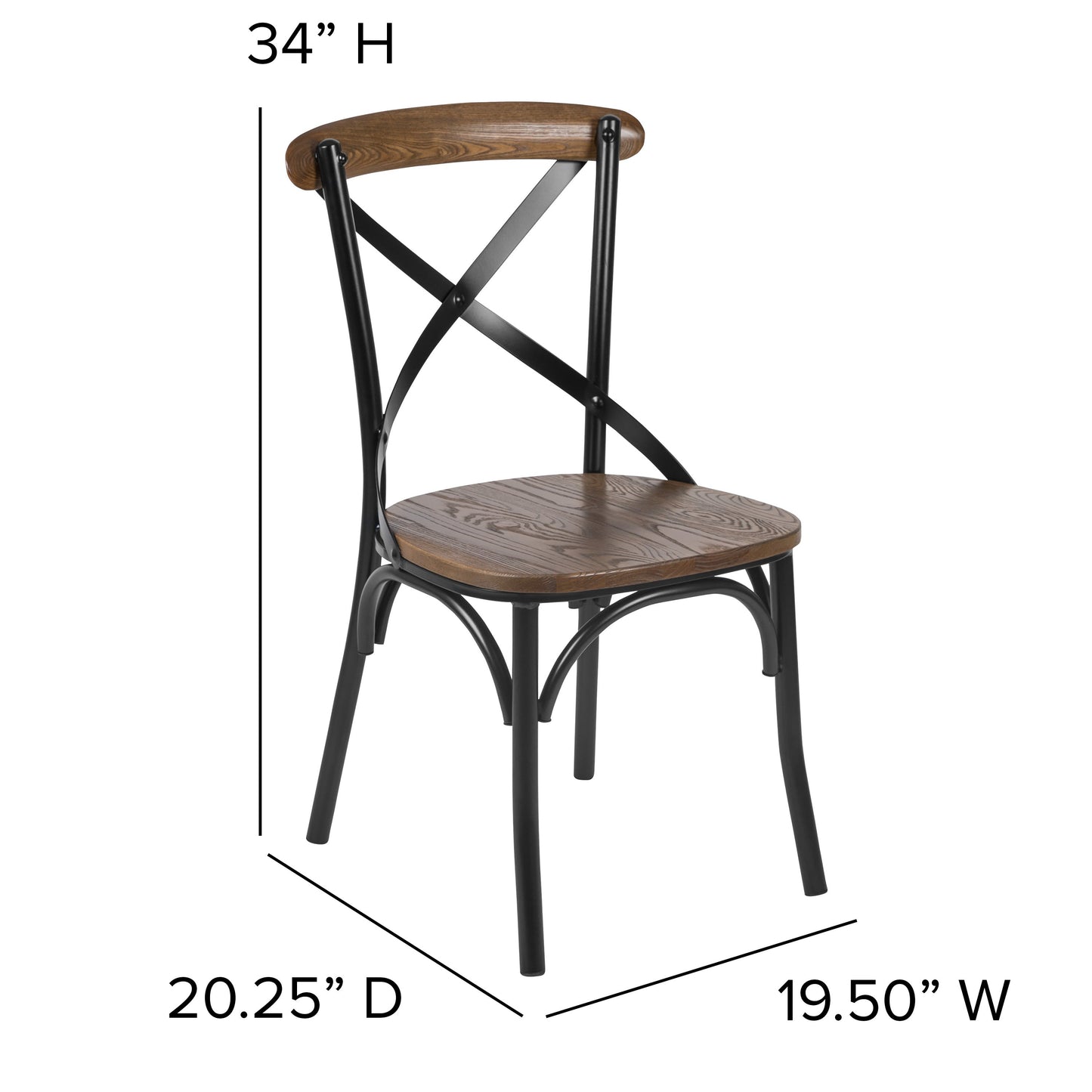 Advantage X-Back Chair with Metal Bracing