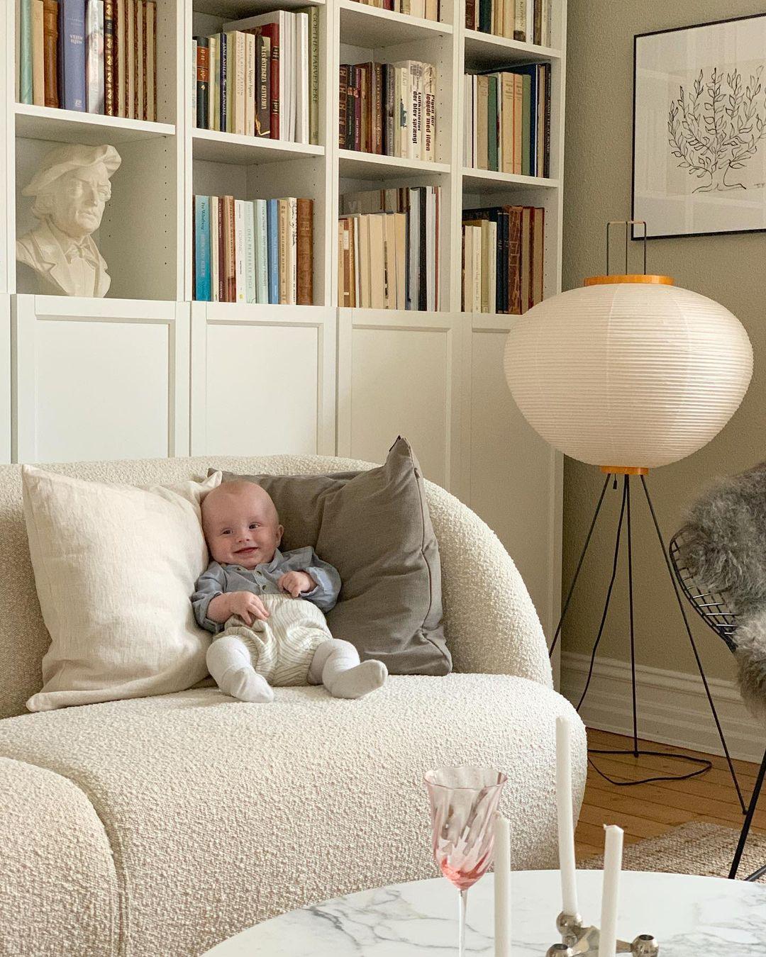 Rice Paper Floor Lamp With Tripod Stand