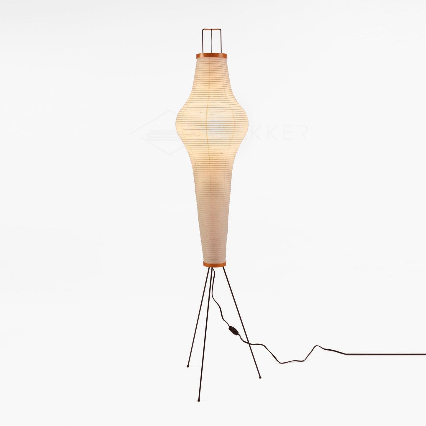 Rice Paper Floor Lamp With Tripod Stand