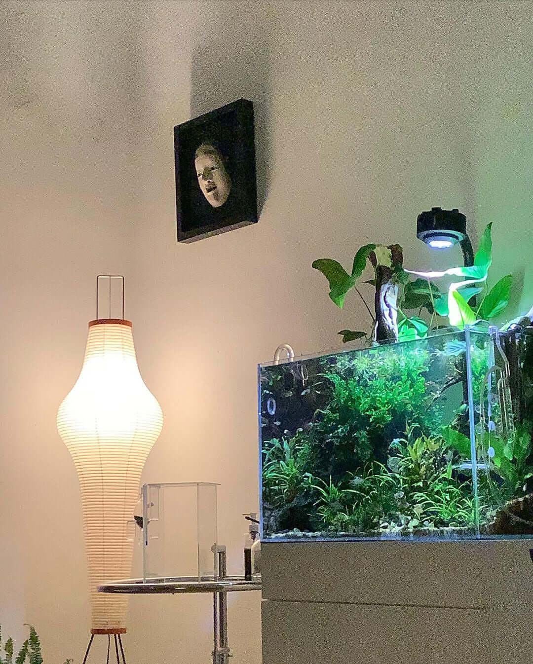 Rice Paper Floor Lamp With Tripod Stand